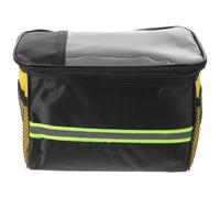 BRIGHTFUFU Bicycle Handlebar Bag with Reflective Strips for Commuters | Oxford Cloth Build, Quick Fastening Mechanism, Inner Dividers, Mountain Bikes and Drop Handlebars