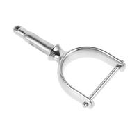 BRIGHTFUFU Boat Clamp on Oarlock Outboard Lock Stainless Steel Paddle Holder Withstand Harsh Marine Conditions Enhanced Stability Silver for Row Boat Use on The Water Marine Hardware