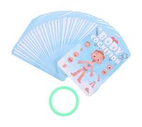 BRIGHTFUFU Body Parts Recognition Cards Educational Learning for Interactive Playthings Developmental Sensory with Portable Design