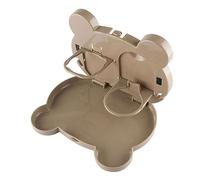 BRIGHTFUFU Car Bear Meal Plate Car Seat Back for Eating Drinks Holder Foldable for Eating Plastic