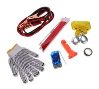 BRIGHTFUFU Car Tool Kit Car Tools Set for Vehicle Inspections On-the-go Use, Multifunctional Emergency Preparedness with Abs Rubber Metal Cloth Materials Convenient Roadside Assistance