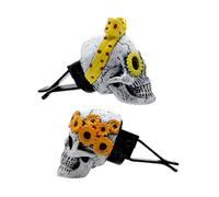 BRIGHTFUFU Car Vent Air Freshener Clips Set with Resin Skull Design, 2pcs Car Interior Accessories Aroma Diffuser Perfume Clip for Vehicle Vent Decoration