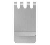 BRIGHTFUFU Cash Wallet Minimalist Stainless Steel Money Clip, Thin Silver | Stylish Finish, Small Business Supplies, Secure Mechanism, Large Storage Capacity, Credit Card Clip