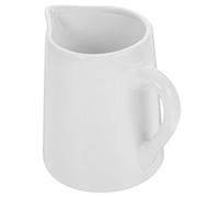 BRIGHTFUFU Ceramic Milk Pitcher with Comfort-Grip Handle Milk Creamer Jug for Coffee Tea Service Multipurpose for Home Restaurant Cafe