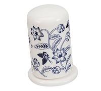 BRIGHTFUFU Ceramic Porcelain Toothpick Holder with Blue Floral Pattern Household Toothpick Storage Container and Cotton Swab Jar Decorative Ceramic Dispenser for Dining Table and Living Room