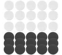 BRIGHTFUFU Chess Accessories 60Pcs Black and White Chess Pieces Checkers Replacements for Board Games Backgammon and Party Play
