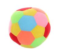 BRIGHTFUFU Colorful Sensory Plush Ball for Boy Girl Soft Fabric Rattle Ball for Grasping Motor Skills Development and Parent Bonding Learning