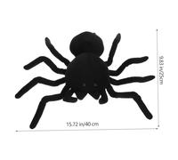 BRIGHTFUFU Creative Black Spider Plush Soft Stuffed Doll for Bedtime Companion Indoor Decoration Birthday Gift