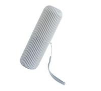 BRIGHTFUFU Creative Stylish Travel Toothbrush Holder Plastic Storage Box for Toothbrush and Comb, Portable Tooth-Brushing Cup Suitable for Home and Trip Use, Grey Container