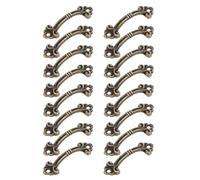 BRIGHTFUFU Cupboard Handles Delicate Handles Mini Decorative Pulling Handles for Cabinets Wardrobes 1 Set Golden Zinc Alloy Sturdy Home Accessories
