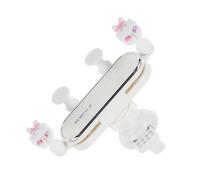 BRIGHTFUFU Cute Bunny Car Phone Holder Air Vent Mount Compatible with Mobile Phones Gravity Design for Easy One Hand Operation Safe Material for Comfortable