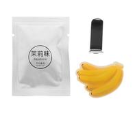 BRIGHTFUFU Cute Clip-on Freshener Clip Banana-shaped Air Acrylic Car Vent with Refreshing Scent and Installation Stylish Yellow Car Vent Decoration