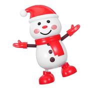 BRIGHTFUFU Dancing Snowman Electric Christmas Figurine with Singing Dancing Holiday Decoration for Home Office Parties Safe Sturdy Design for Festive Cheer