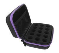 BRIGHTFUFU Diabetes Travel Case with 15 Compartments Insulin Vial Protector Holder Portable Insulin Travel Case Made of Eva and Nylon Maintaining Stable Environment for 10ml Medication Vial