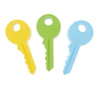 BRIGHTFUFU Door Stopper Silicone 3pcs Windproof Key Shape Safety Door Guard for ’ Room