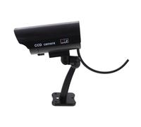 BRIGHTFUFU Fake Camera Cctv Dummy Camera High Simulation Outdoor Waterproof Without Battery Security Deterrent for Home Business Black