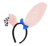 BRIGHTFUFU Fluffy Dalmatian Dog Ears Headband Women's Toddler Baby Animal Costume Accessory for Parties