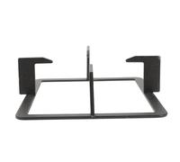 BRIGHTFUFU Gas Stove Rectangular Cast Iron Rack Non-slip Support for Milk Pots Easy Installation Kitchen Accessory for Home and Hospitality