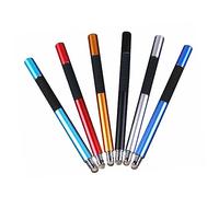 BRIGHTFUFU Golden Metal Stylus Pen for Touch Screens Capacitive and Disc Tips, Stylish Design for Drawing and Taking Notes on Tablets and Smartphones