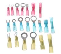 BRIGHTFUFU Heat Shrink Wire Connector 120pcs Insulated Crimp Terminal | Copper and Plastic Build, Strong Secure Crimping, Minimal Voltage Drop, Underground Capable, 360-degree Seal