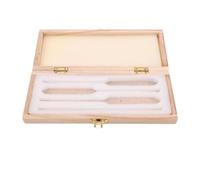 BRIGHTFUFU Hydrometer Wooden Box Measuring Tool Storage Box, Wood, with Sponge Padding, for Glass Hydrometer and Brewing Test Equipment, Portable Protection for Lab Applications
