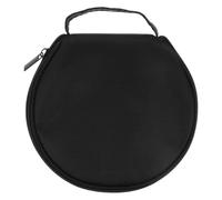 BRIGHTFUFU Large Capacity CD Storage Case with Zipper, Fabric Material Disc Storage Bag Holds 20 Cds and Liner Notes, Portable Design Fits into Bag for Car Or Home Use