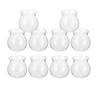 BRIGHTFUFU Micro Landscape Ecological Planting Pots Vessel Plastic 10pcs DIY Plants Container Simplifies Care and Easy Monitoring for Succulent Plants and Home Decor