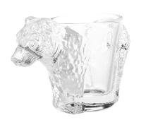 BRIGHTFUFU Mini Bear-Shaped Shot Glasses 50ml Heavy Base Cute Espresso and Whiskey Glass Cups for Bar and Party Use