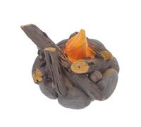 BRIGHTFUFU Miniature Campfire Model Lifelike Fake Fire Ornament for Dollhouse Garden Decor for Creative Play and Imaginative Scenes Great for Friends