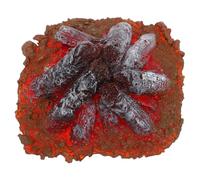 BRIGHTFUFU Miniature Resin Fake Fire Campfire Model, Simulation Bonfire Prop for DIY Craft Projects, Smokeless Small Campfire Ornament Suitable for Dollhouse and Terrarium Decor