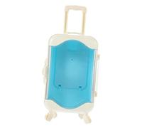 BRIGHTFUFU Miniature Simulated Travel Suitcase for Wear Resistant Portable Carrying Luggage Box in Practical Storage Plaything to Enhance Parent Interaction and Imaginative Play