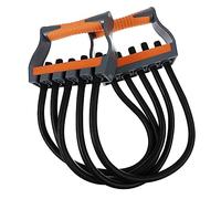 BRIGHTFUFU Multi-function Resistance Exercise Bands System 5 Ropes Chest Puller for Muscle Training 130 Lbs Black Latex for Home Gym Workouts