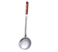 BRIGHTFUFU Nonstick Stainless Steel Rice Spoon Convenient Metal Rice Slotted Spoon with Handle and Hanging Hole Space Saving for Homes and Hotels