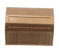 BRIGHTFUFU Pirate Treasure Chest Small Vintage Plastic Storage Box for Classroom Prize and Party Favors Safe Imaginative Roleplay