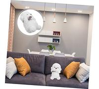 BRIGHTFUFU Plush Bichon Frise Dog Stuffed Animal Wear Resistant Cute White Poodle Plushie Soft Dog Plush for Home Decor Cartoon Pet for Photography and Gifts