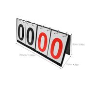 BRIGHTFUFU Portable Flip Scoreboard with Dual-color Display Lightweight Tabletop Score Keeper for Indoor Outdoor Sports Card Games Basketball Tennis Football Baseball Soccer