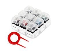 BRIGHTFUFU Portable Mechanical Keyboard Tester Acrylic Base Key Keycap Testing Tool for Accurate Feel and Performance Evaluation