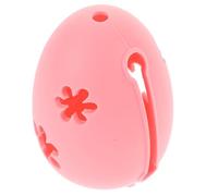BRIGHTFUFU Portable Silicone Makeup Sponge Holder Breathable Cosmetic Puff Storage Case Creative Egg-shaped Design for Easy Cleaning and Organization Pink Organizer for Travel and Dresser Use