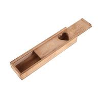 BRIGHTFUFU Pregnancy Test Storage Box with Lid Wooden Elegant Announcement Keepsake Case Perfect Present for Baby Shower