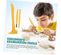 BRIGHTFUFU PVC Excavation Tool Set Dinosaur Digging Kit with Hammer Brush and Nails Safe Multifunctional Archaeological Dig Tools for Exploration and Learning