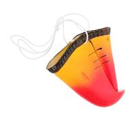 BRIGHTFUFU Realistic Parrot Beak Mask Halloween Cosplay Animal Nose Prop with Elastic Strap, Small Compact Vinyl Parrot Costume Accessory for Party Dress-Up