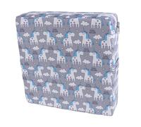 BRIGHTFUFU Removable Chair Cushion for Dining Booster Seat with Strap, Easy to Clean High Density Sponge and Polyester Padding, Secure Fastening, Practical Heightening Cushion for Children