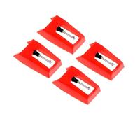 BRIGHTFUFU Replacement Stylus Needle for Plastic and Aluminum Materials 4pcs, Small and Portable Turntable Cartridges with Phonograph Needle Vinyl Record Player Voltage Turntable
