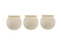 BRIGHTFUFU Reusable Design Drawstring Tea Bags 100pcs Paper Filter Round for Loose Tea and Potpourri Brewing at Or Khaki Colour Home Cafe