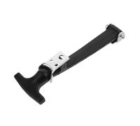 BRIGHTFUFU Rubber Hood Latch Hasp Latch Car Hood Fastener Stainless Steel Hardware for Secure Trunk Lid Closure Easy Installation Resistant Automotive Accessory