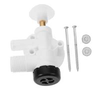 BRIGHTFUFU Rv Toilet Water Valve Kit with Screws and Net Leakproof Camper Trailer and Boat Replacement for Pedal Flush Toilets and Rv Water Drain Valve