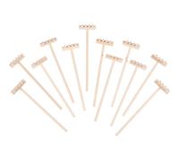 BRIGHTFUFU Sand Box Decor 12Pcs Bamboo Mini Rakes for Miniature Zen Garden and Office Tabletop Use