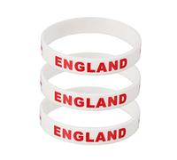 BRIGHTFUFU Silicone Bracelet Set England 6 Pieces Flag Bracelets for Sports Comfortable for Various Sizes