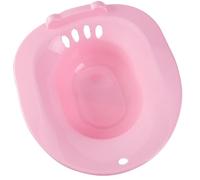 BRIGHTFUFU Sitz Bath Basin 15.35x14.17x4.92in and Non-Slip Design with Anti-Spill Hole Plastic for Postpartum Care and Herbal Medicine Soaking