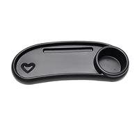 BRIGHTFUFU Stroller Snack Tray Universal with Removable Design, Practical Plastic Stroller Tray for Pushchair, Includes Cup Holder and Food Storage, for Baby Travel and Eating the Go